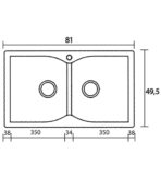 ΝΕΡΟΧΥΤΗΣ ΕΝΘΕΤΟΣ SANITEC CLASSIC 322 81X50