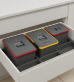 ΔΟΧΕΙΑ ΑΠΟΡΡΙΜΑΤΩΝ ΣΕΤ ELLETIPI 36lt ΠΛΑΣΤΙΚΟ ΑΝΘΡΑΚΙ ΓΙΑ ΕΡΜΑΡΙΟ 900ΜΜ