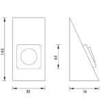 ΔΙΑΚΟΠΤΗΣ ΚΟΥΖΙΝΑΣ FORMA E FUNZIONE RETTANGOLO ART.133510 INOX