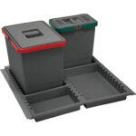 ΔΟΧΕΙΑ ΑΠΟΡΡΙΜΑΤΩΝ ΣΕΤ ELLETIPI 24lt ΠΛΑΣΤΙΚΟ ΑΝΘΡΑΚΙ