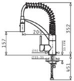 ΜΠΑΤΑΡΙΑ ΚΟΥΖΙΝΑΣ PYRAMIS MINI CRESENTO 090900701 ΧΡΩΜΙΟ