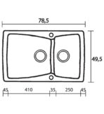 ΝΕΡΟΧΥΤΗΣ ΕΝΘΕΤΟΣ SANITEC CLASSIC 320 79X50