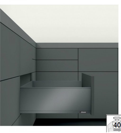 ΣΥΡΤΑΡΙ ΜΕ ΦΡΕΝΟ LEGRABOX BLUM C 180X500MM ΑΝΘΡΑΚΙ 40KG