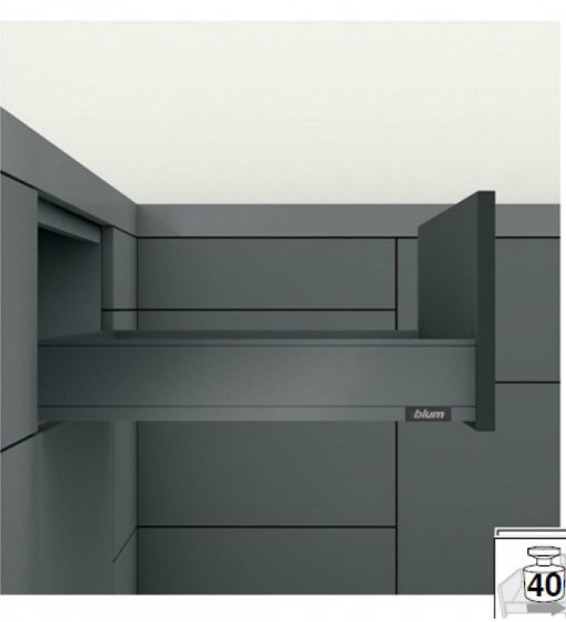 ΣΥΡΤΑΡΙ ΜΕ ΦΡΕΝΟ LEGRABOX BLUM M 90X500MM ΑΝΘΡΑΚΙ 40KG