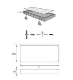 ΦΩΤΙΖΟΜΕΝΟ ΡΑΦΙ ΤΟΙΧΟΥ TEO FORMA E FUNZIONE ΑΛΟΥΜΙΝΙΟΥ 1200ΜΜ