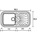 ΝΕΡΟΧΥΤΗΣ ΕΝΘΕΤΟΣ SANITEC CLASSIC 306 97X51