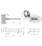 ΣΤΗΡΙΓΜΑ ΡΑΦΙΩΝ ΧΩΝΕΥΤΟ TRIADE ITALIANA FERRAMENTA Φ14Χ155ΜΜ