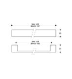 ΛΑΒΗ ΤΕΤΡΑΓΩΝΗ POLIPLAST 160ΜΜ ΠΛΑΣΤΙΚΗ ΑΣΗΜΙ