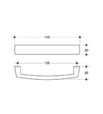 ΛΑΒΗ POLIPLAST ART.389Β 128ΜΜ