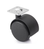 ΡΟΔΑ ΠΕΡΙΣΤΡΕΦΟΜΕΝΗ FINETTO ΜΑΥΡΗ Φ-50ΜΜ ΥΨΟΣ:65ΜΜ 25KG - Image 2