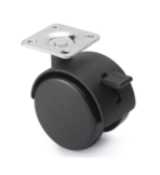 ΡΟΔΑ ΠΕΡΙΣΤΡΕΦΟΜΕΝΗ FINETTO ΜΑΥΡΗ Φ-50ΜΜ ΥΨΟΣ:65ΜΜ 25KG