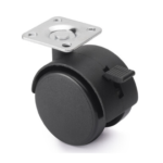 ΡΟΔΑ ΠΕΡΙΣΤΡΕΦΟΜΕΝΗ FINETTO ΜΑΥΡΗ Φ-40ΜΜ ΥΨΟΣ:50ΜΜ 20KG