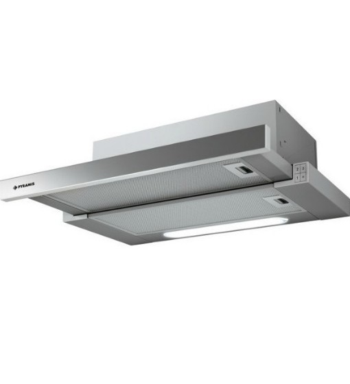 ΑΠΟΡΡΟΦΗΤΗΡΑΣ ΣΥΡΟΜΕΝΟΣ TURBO SLIM PYRAMIS 60CM 065006401 INOX