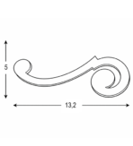 ΛΑΒΗ GIUSTI ART.5500 96ΜΜ ΧΡΩΜΙΟ - Image 2