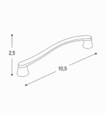 ΛΑΒΗ FINETTO ART.8832 96ΜΜ ΝΙΚΕΛ ΜΑΤ - Image 2