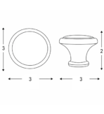 ΠΟΜΟΛΟ GIUSTI ΠΟΡΣΕΛΑΝΗ ART.08 30MM OLD SILVER - Image 2