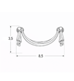 ΛΑΒΗ GIUSTI ΚΡΕΜΑΣΤΗ ART.5040 ΜΠΡΟΝΖΕ - Image 2