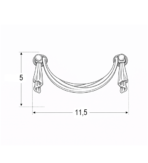 ΛΑΒΗ GIUSTI ΚΡΕΜΑΣΤΗ ART.5040 ΜΠΡΟΝΖΕ - Image 3