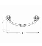 ΛΑΒΗ GIUSTI ΚΡΕΜΑΣΤΗ ART.5043 ΜΠΡΟΝΖΕ - Image 3