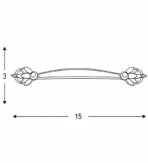 ΛΑΒΗ GIUSTI ART.538 96MM ΜΠΡΟΝΖΕ - Image 2