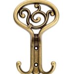 ΚΡΕΜΑΣΤΡΑ ΤΟΙΧΟΥ GIUSTI ART.801 138ΜΜ ΜΕ ΔΙΠΛΟ ΓΑΝΤΖΟ ΜΕΤΑΛΛΙΚΗ