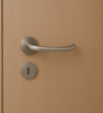 ΠΟΜΟΛΟ ΠΟΡΤΑΣ ΜΕ ΡΟΖΕΤΑ  FINETTO ART.565 ΝΙΚΕΛ ΜΑΤ - Image 2