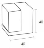 ΣΤΟΠ ΠΟΡΤΑΣ ΔΑΠΕΔΟΥ ΜΕ ΛΑΣΤΙΧΟ FINETTO 40Χ40ΜΜ INOX