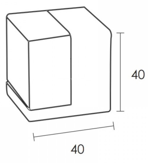 ΣΤΟΠ ΠΟΡΤΑΣ ΔΑΠΕΔΟΥ ΜΕ ΛΑΣΤΙΧΟ FINETTO 40Χ40ΜΜ INOX