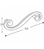 ΛΑΒΗ GIUSTI ART.614 96MM ΜΠΡΟΝΖΕ - Image 3