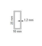 ΣΩΛΗΝΑ ΝΤΟΥΛΑΠΑΣ ΠΛΑΚΕ MANART 25Χ10Χ3000ΜΜ