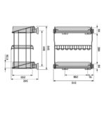 ΤΡΙΟΡΟΦΟ ΑΞΕΣΟΥΑΡ ΝΤΟΥΛΑΠΑΣ ΣΥΡΟΜΕΝΟ EMUCA 6916725 ΑΛΟΥΜΙΝΙΟΥ