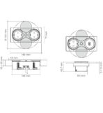 ΠΡΙΖΑ ΠΑΓΚΟΥ SFL EIGHT BP8U-2B ΧΩΝΕΥΤΗ 1 ΣΟΥΚΟ & 1 USB ΜΑΥΡΗ
