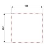 ΝΕΡΟΧΥΤΗΣ ΤΕΤΡΑΓΩΝΟΣ ASIL 383AS 54Χ50Χ20CM ΣΑΤΙΝΕ