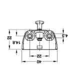 ΦΕΡΑΜΙ ΣΥΝΔΕΣΕΩΝ ΕΞΩΤΕΡΙΚΟ HAFELE ΜΕΤΑΛΛΙΚΟ ΝΙΚΕΛ
