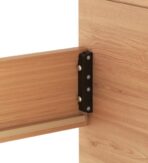 ΦΕΡΑΜΙ ΚΡΕΒΑΤΙΟΥ LEON ΠΛΑΣΤΙΚΟ 2 ΒΙΔΕΣ 12CM ΜΑΥΡΟ