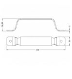 ΛΑΒΙΤΣΑ ΣΤΑΘΕΡΗ METALOR 093-S001 ΑΝΟΞΕΙΔΩΤΗ