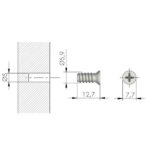 ΕΥΡΩΒΙΔΑ ITALIANA FERRAMENTA Μ6Χ12.7ΜΜ (100ΤΜΧ) ΝΙΚΕΛ