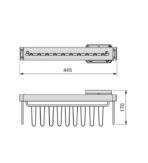 ΖΩΝΟΘΗΚΗ & ΓΡΑΒΑΤΟΘΗΚΗ ΠΛΑΙΝΗ ΣΥΡΟΜΕΝΗ ΜΕ ΦΡΕΝΟ EMUCA 6938813 ΜΟΚΑ ΜΕΤΑΛΛΙΚΗ