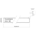 ΠΑΓΚΟΣ ΚΟΥΖΙΝΑΣ SQUARE CHT 3413 4200X600Χ38MM ME PVC ΑΝΘΥΓΡΟΣ