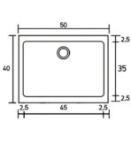 ΝΕΡΟΧΥΤΗΣ ΕΝΘΕΤΟΣ SANITEC CLASSIC 341 40X50