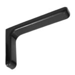 ΓΩΝΙΑ ΣΤΗΡΙΞΗΣ ΡΑΦΙΟΥ EURO ORVEL ART.269 ΜΕ ΠΛΑΣΤΙΚΟ ΚΑΛΥΜΑ ΜΑΥΡΗ