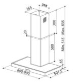 ΑΠΟΡΡΟΦΗΤΗΡΑΣ AIRMAX PROFF LD35 600m3/h INOX
