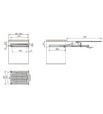 ΣΙΔΕΡΩΣΤΡΑ ΑΛΟΥΜΙΝΙΟΥ EMUCA 8037512 ΓΙΑ ΣΥΡΤΑΡΙ 945Χ360ΜΜ