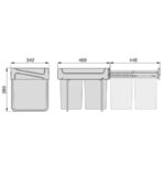 ΔΟΧΕΙΟ EMUCA 8199423 ΣΕΤ 2ΤΜΧ ΣΥΡΟΜΕΝΑ ΑΝΑΚΥΚΛΩΣΗΣ ΑΝΘΡΑΚΙ 2X20L