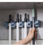 ΚΡΕΜΑΣΤΡΑ-ΒΑΣΗ ΓΙΑ ΣΚΟΥΠΕΣ 4 ΘΕΣΕΩΝ EMUCA 8938821 330ΜΜ ΓΚΡΙ ΠΛΑΣΤΙΚΗ