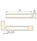 PUSH LATCH EMUCA 1900023 ΧΩΝΕΥΤΟ ΜΕ ΒΕΝΤΟΥΖΑ 70MM ΑΝΘΡΑΚΙ