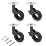 ΡΟΔΕΣ ΕΠΙΠΛΩΝ ΣΕΤ (4ΤΜΧ) EMUCA 2041414 Φ-60ΜΜ ΜΑΥΡΕΣ