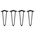 ΠΟΔΙΑ ΕΠΙΠΛΟΥ ΜΕΤΑΛΛΙΚΑ ΣΕΤ 4 ΤΕΜΑΧΙΩΝ EMUCA 2040314 110X400MM MAYΡΑ