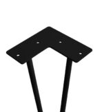 ΠΟΔΙΑ ΕΠΙΠΛΟΥ ΜΕΤΑΛΛΙΚΑ ΣΕΤ 4 ΤΕΜΑΧΙΩΝ EMUCA 2040314 110X400MM MAYΡΑ