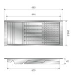 ΜΑΧΑΙΡΟΘΗΚΗ 11 ΘΕΣΕΩΝ MESAN 200X480ΜΜ ΠΛΑΣΤΙΚΗ ΑΝΘΡΑΚΙ